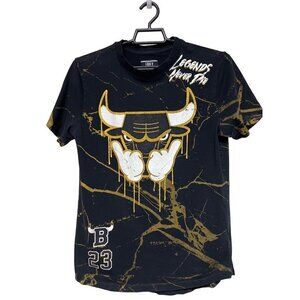 FRPLY Legends Savage 23 Bulls Black Gold Short Sleeve Tee Shirt Men's Medium